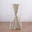 Gold chair sash draped on a white chiavari chair.