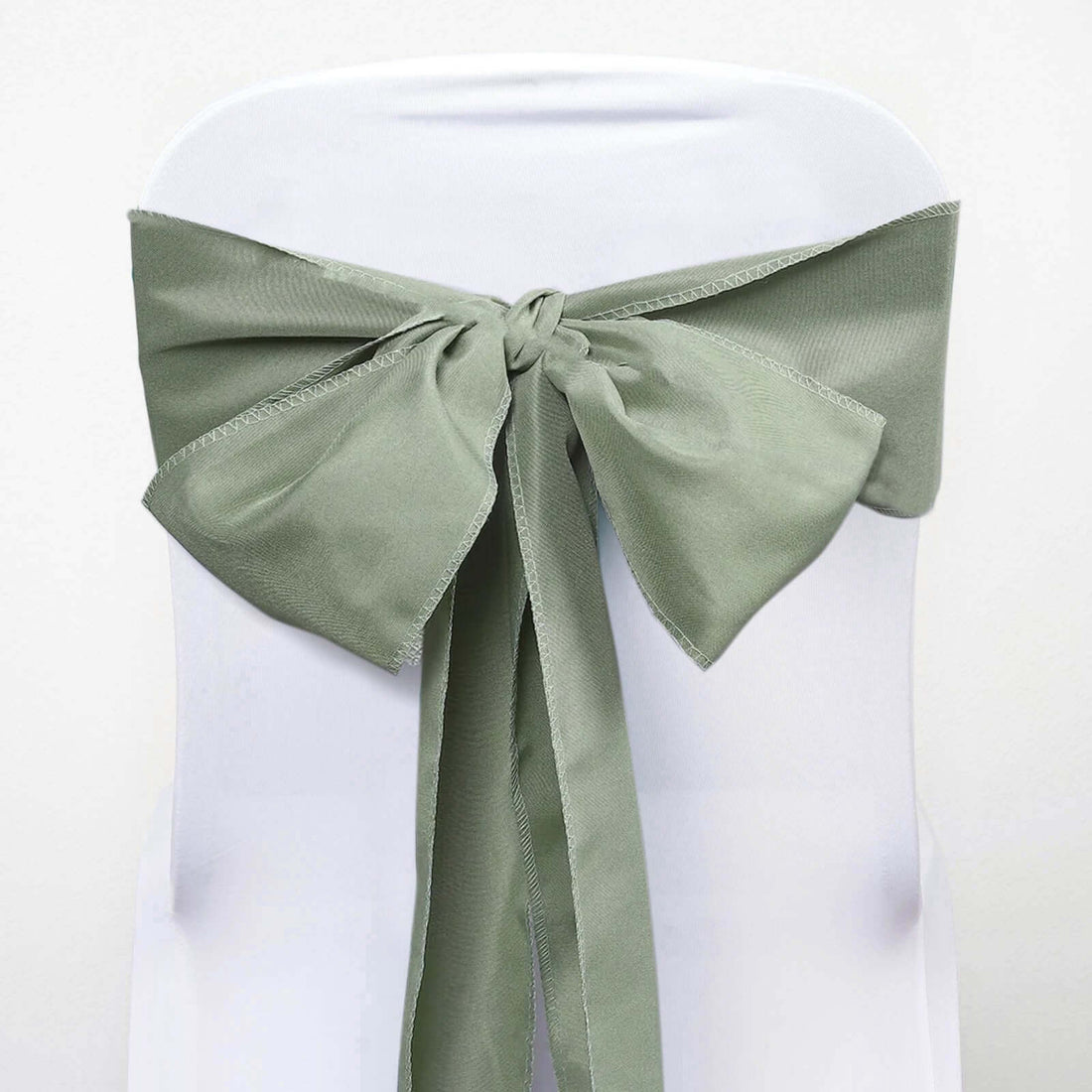 5-Pack Dusty Sage Green Polyester Chair Sashes 6"x108" Durable Decorative Bows - Weddings, Events By eFavormart Party Shop 5-Pack Dusty Sage Green Polyester Chair Sashes 6"x108" Durable Decorative Bows - Weddings, Events By eFavormart Party Shop