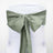 Green chair sash bow on a white chair #whtbkgd