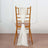 White chair sash draped elegantly on a wooden chair