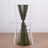 Olive green sheer chair sash tied on a white wooden chair