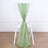 Green sheer chair sash draped elegantly on a white chiavari chair.