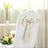 Elegant cream chair sash with bow for weddings and events