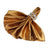 Elegant gold satin napkin with crystal napkin ring