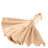 Beige satin napkin with decorative ring