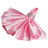 Pink satin napkin with decorative ring