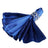 Elegant blue satin dress with jeweled accents