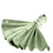 Elegant sage green napkin with decorative ring