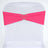 Pink chair sash with heart-shaped rhinestone detail