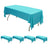 Turquoise table cover for rectangular tables, perfect for events and gatherings.