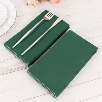 50-Pack Paper Napkins 2-Ply Soft Hunter Emerald Green - Dinner Party Napkins