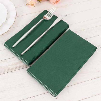 50-Pack Paper Napkins 2-Ply Soft Hunter Emerald Green - Dinner Party Napkins