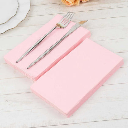 50-Pack Paper Napkins 2-Ply Soft Pink - Dinner Party Napkins
