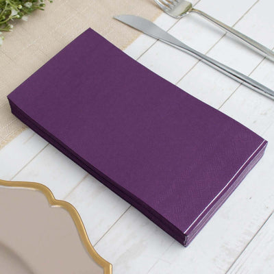 50-Pack Paper Napkins 2-Ply Soft Purple - Dinner Party Napkins