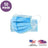50 pack of blue disposable face masks on a white background #whtbkgd