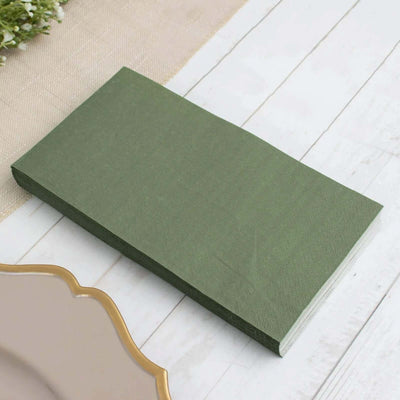50-Pack Paper Napkins 2-Ply Soft Dusty Sage Green - Dinner Party Napkins