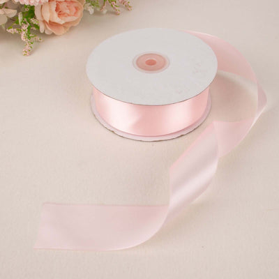 Blush Single Face Decorative Satin Ribbon 50 Yards 1.5"