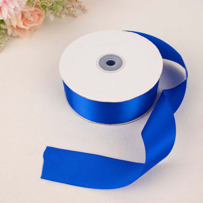 Royal Blue Single Face Decorative Satin Ribbon 50 Yards 1.5"