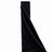 Black fabric drape on a white background for versatile styling options.