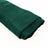 Green satin fabric roll on a white background.