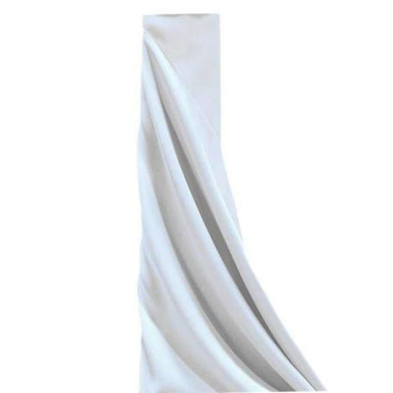 White draped fabric with elegant folds