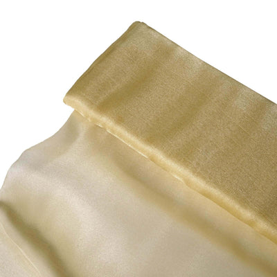 Champagne Solid Sheer Chiffon Fabric Bolt, DIY Voile Drapery Fabric 54"x10yd