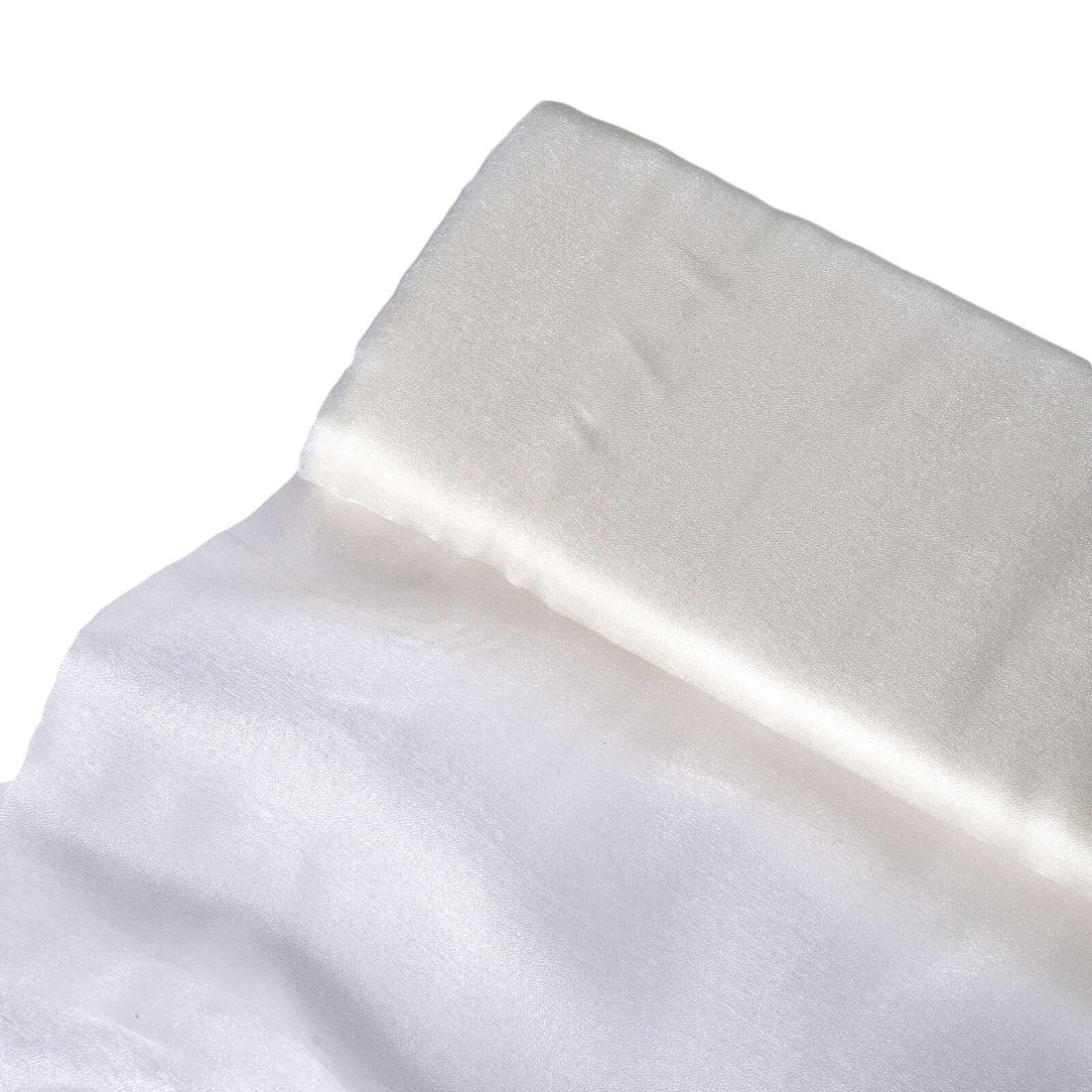 White satin fabric roll on a plain background #whtbkgd