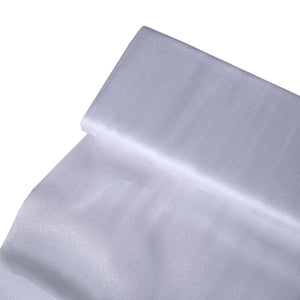 Shiny silver fabric roll on a white background #whtbkgd