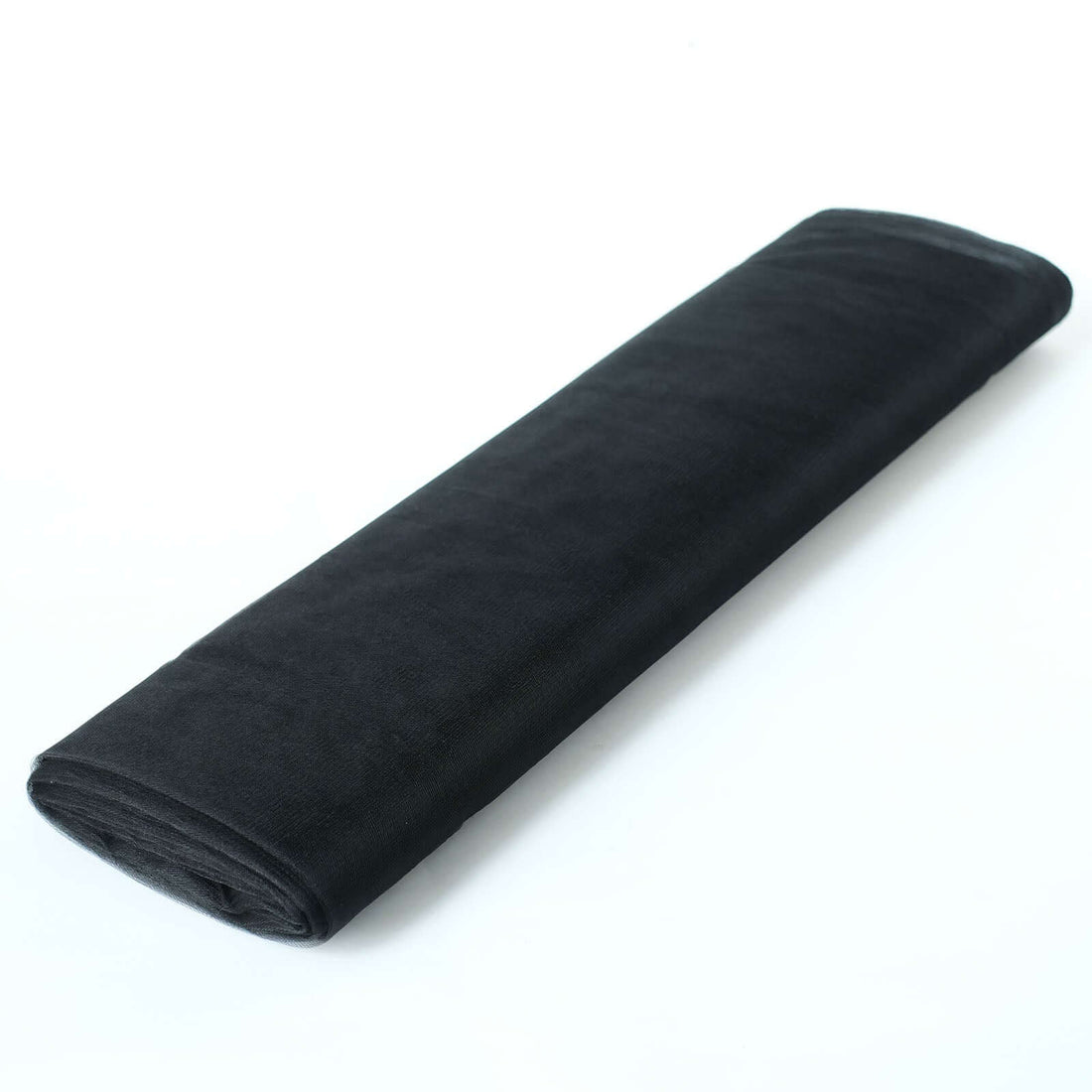 Black fabric roll on a plain background for versatile crafting and sewing projects. #whtbkgd