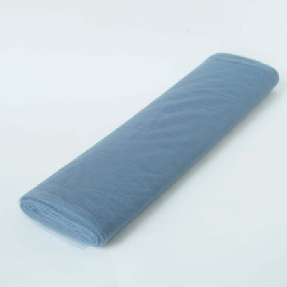 Dusty Blue Tulle Fabric Bolt, DIY Crafts Sheer Fabric Roll 54"x40 Yards