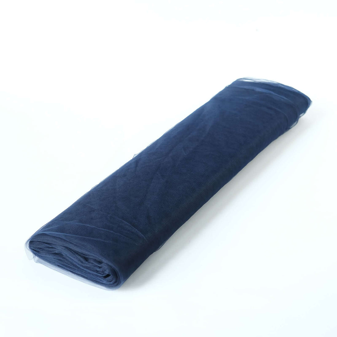 Navy blue fabric roll on a plain backdrop #whtbkgd