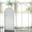 Decorative arch with flowers for events or photo backdrops.
