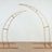 Gold curved display stands for events or exhibitions