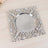 Elegant silver ornate tray with intricate detailing.