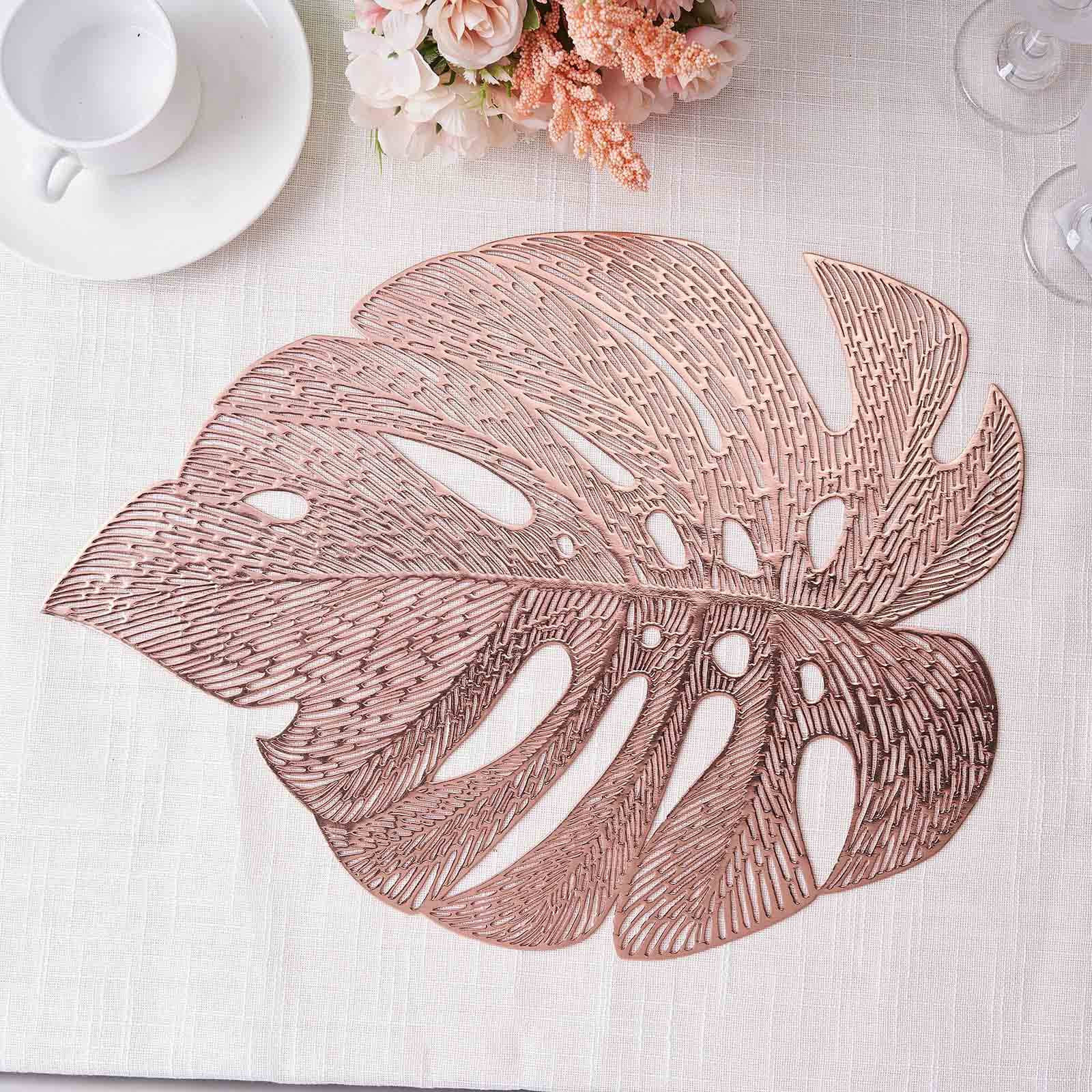 yogamatte monstera 6-Pack Vinyl Dining Table Mats 18