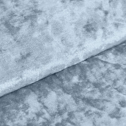 Dusty Blue Crushed Velvet Fabric Bolt, DIY Craft Fabric Roll - 65"x5 Yards
