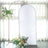 Studio backdrop with floral arrangement and gold stand