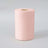 Pink fabric roll on a plain background