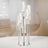 Modern candle holder with glass tubes and candles, elegant home decor.