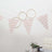 Rose gold chevron patterned bunting banner for party decorations.