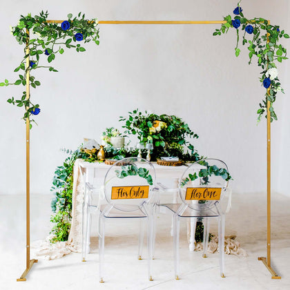 Heavy Duty Metal Square Balloon Flower Frame Photo Backdrop Stand 8ft