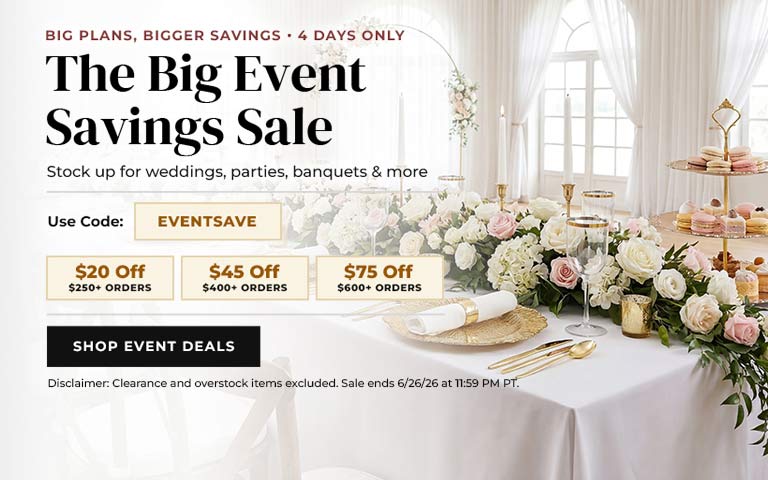 Make your big events even better with exclusive savings—get up to $75 off your purchase when you ...