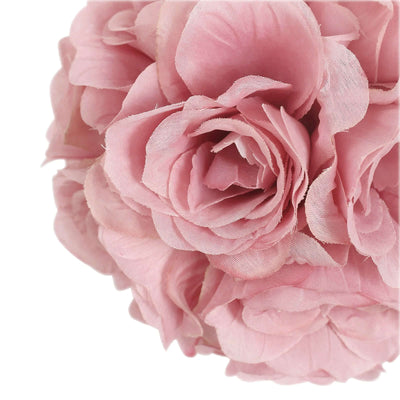 Pink artificial rose bouquet arranged beautifully.