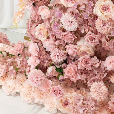Pink floral backdrop featuring various blooms in soft hues. #whtbkgd
