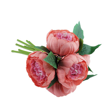 Create Stunning Event Decor with Dusty Rose Peony Bouquets