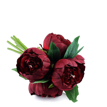 Captivate with Burgundy Peony Bouquets