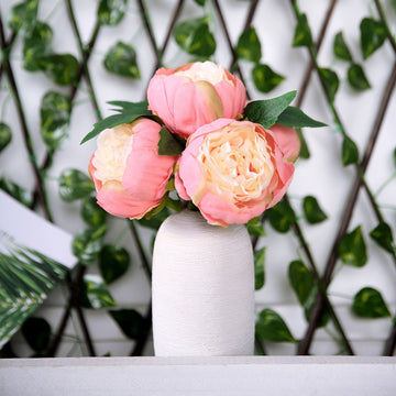 Add a Touch of Elegance with Coral Cream Peony Bouquet