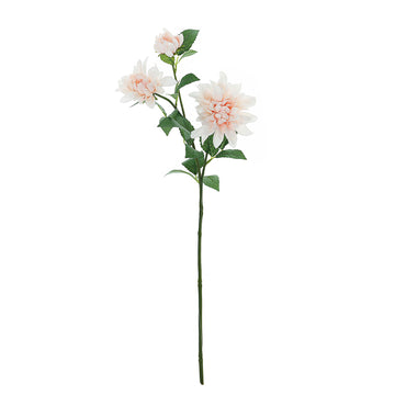 Blush Artificial Dahlia Silk Flower Stems: The Perfect Decorative Accent