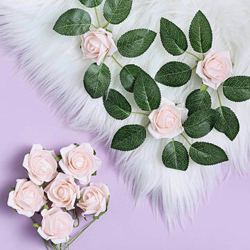 Create a Blossomy Ambiance with Blush Foam Roses