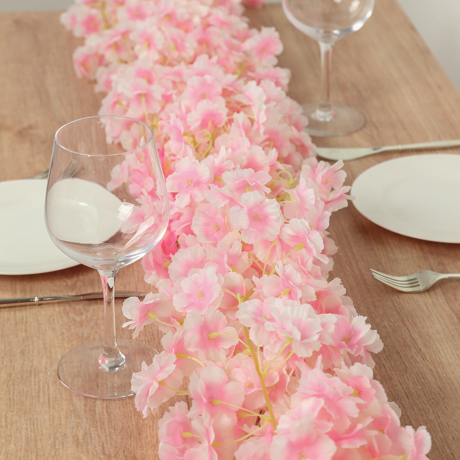 Blush Cherry Blossom Flowers Garland 6ft | eFavormart